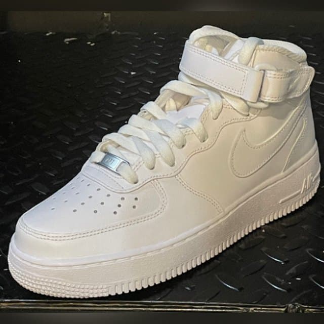 Nike Air Force 1 Mid 'White/White'