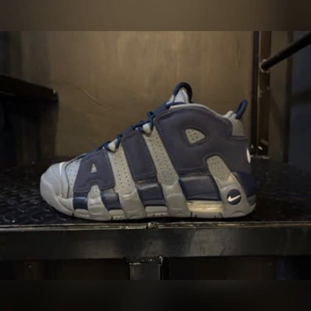 Nike Air More Uptempo 'Cool Grey/Midnight Navy'